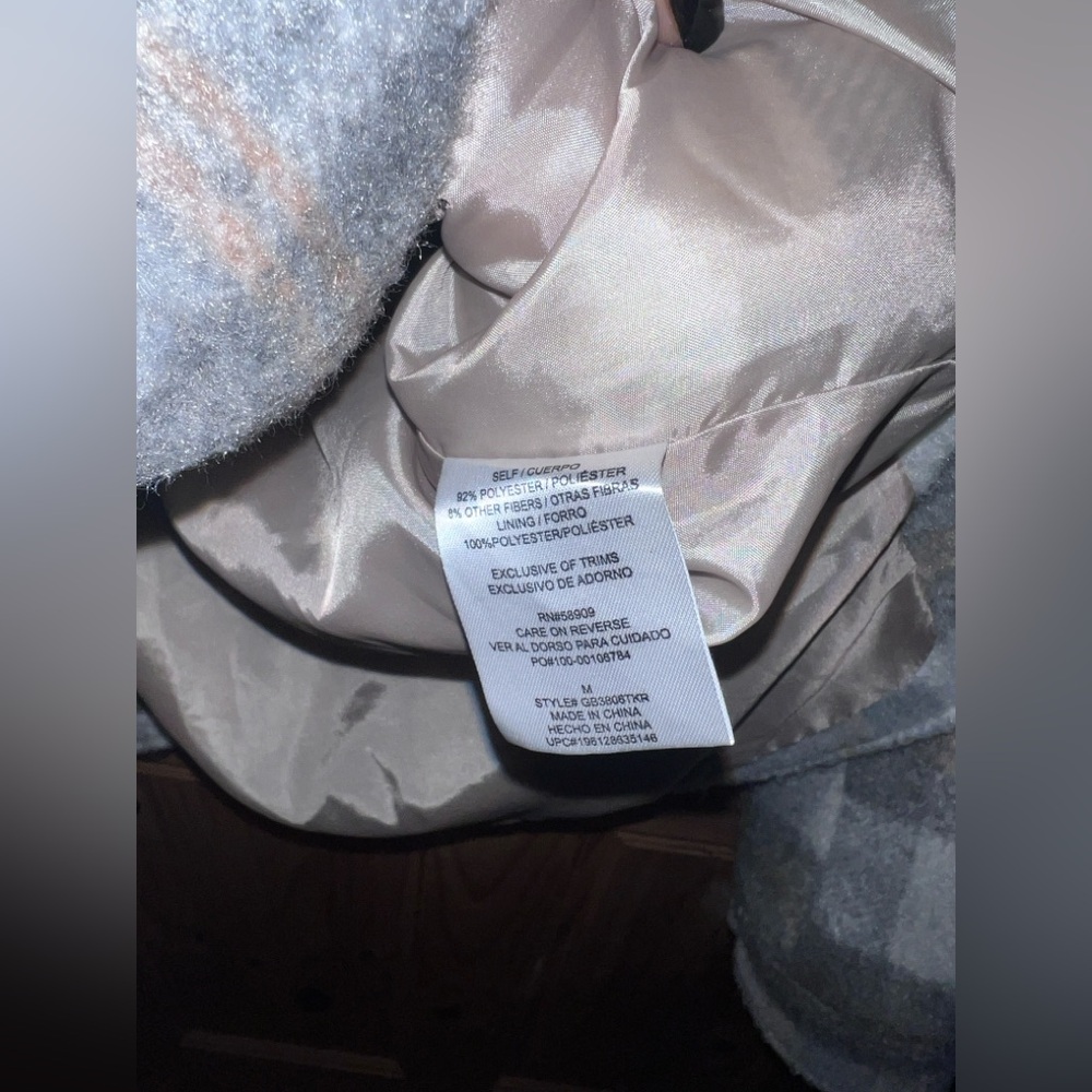 Very Nice Gb Coat Flannel-Soft-Size Med. Grey/Brown View 3